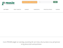 Tablet Screenshot of primar.se